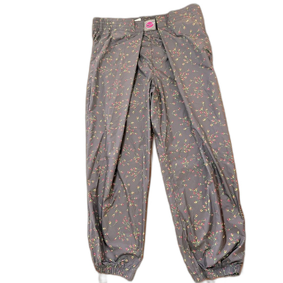 Nike Icon Clash Floral Joggers Women’s XXL Adjustable Wrap Waist Black Pants - Picture 2 of 7